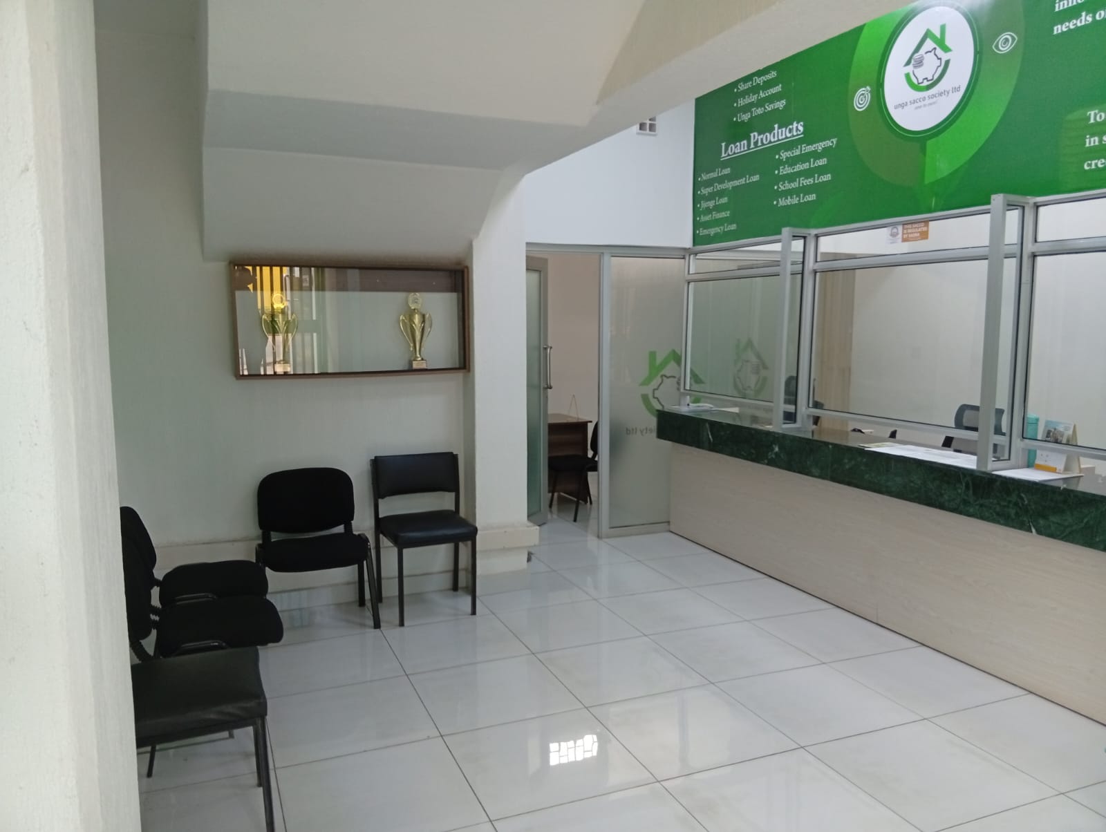 Unga Sacco teller office